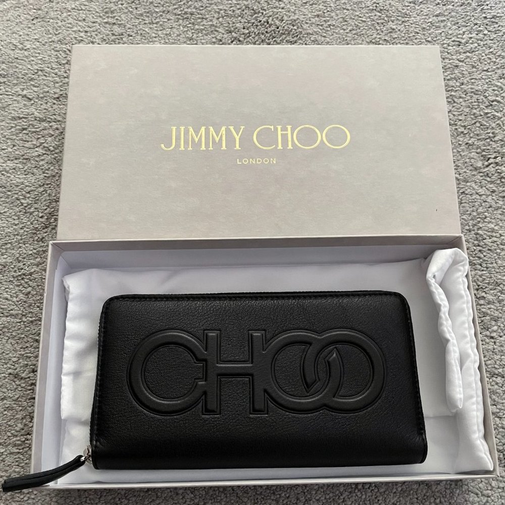 NIB! Authentic Jimmy Choo Leather Black Wallet